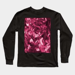 Pink Smoke Swirls Long Sleeve T-Shirt